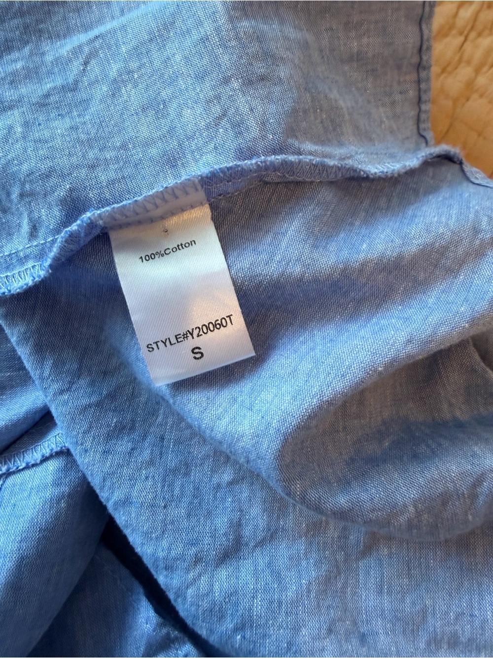 Tuckernuck Chambray Callahan Shirt Dress, Front Button, Collar, S, 100% Cotton - Picture 6 of 7